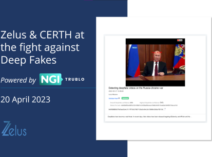 Banner for the Trublo supported project for a Deep Fake detection platform