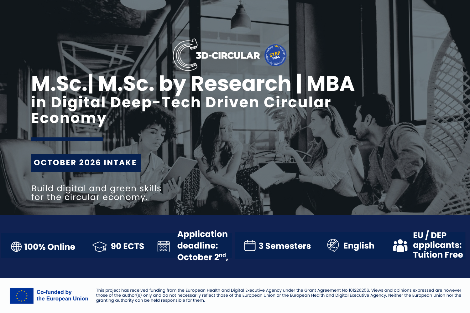 M.Sc.| M.Sc. by Research | MBA in Digital Deep-Tech Driven Circular Economy